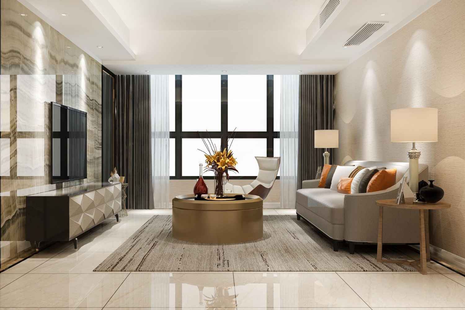 modern luxury apartment interior Atlanta